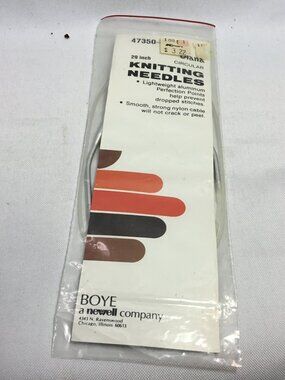 Boye 29-Inch Aluminum Circular Knitting Needles, Size 8